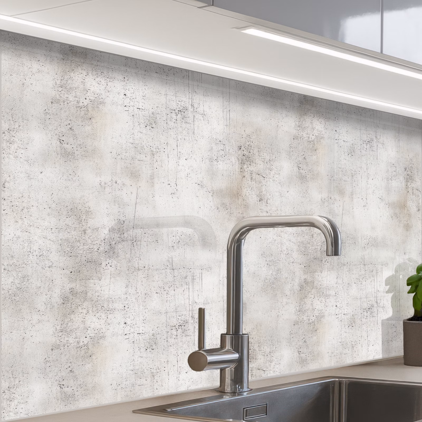 Crédence cuisine - Gris - Concrete - Weathered — 1