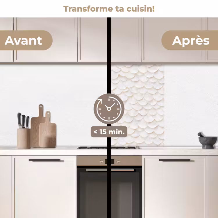 Crédence cuisine - Balances - Blanc - Elégant — 2