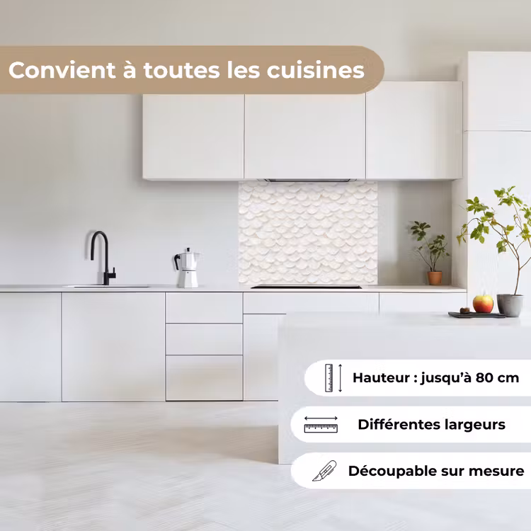 Crédence cuisine - Balances - Blanc - Elégant — 6