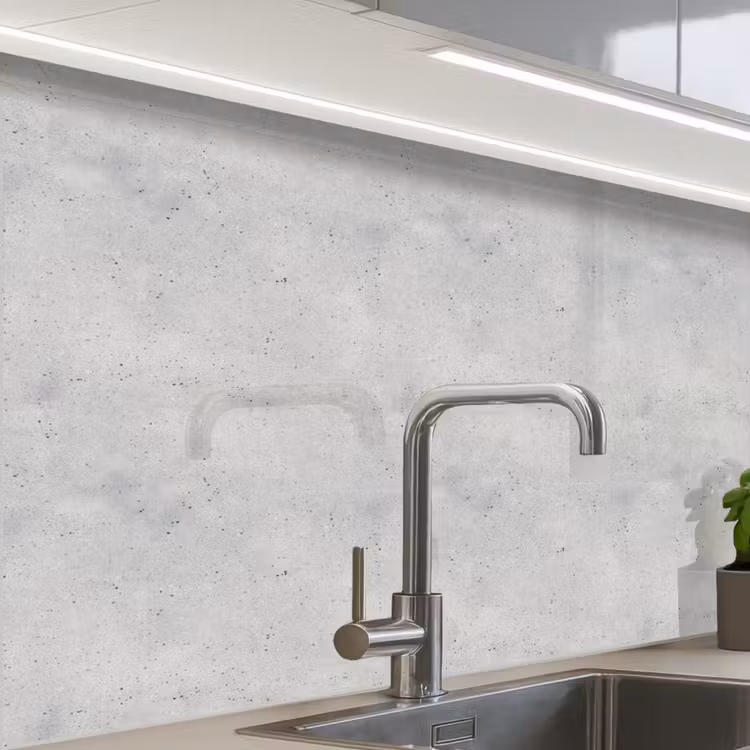 Crédence cuisine - Gris - Béton - Neutre — 1