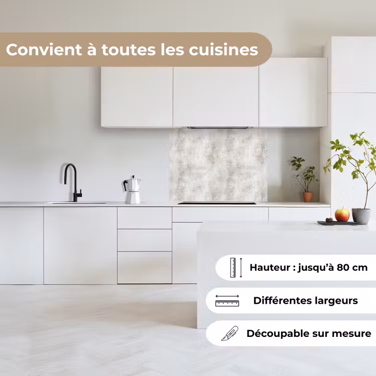 Crédence cuisine - Gris - Concrete - Weathered — 6
