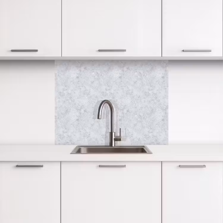 Crédence cuisine - Gris - Effet terrazzo - Béton — 3