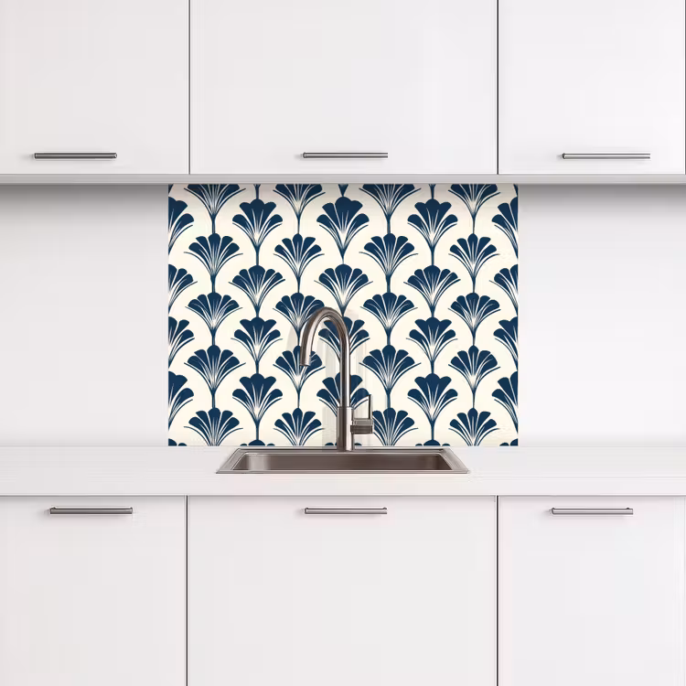 Crédence cuisine - Classique - Motif - Bleu — 3