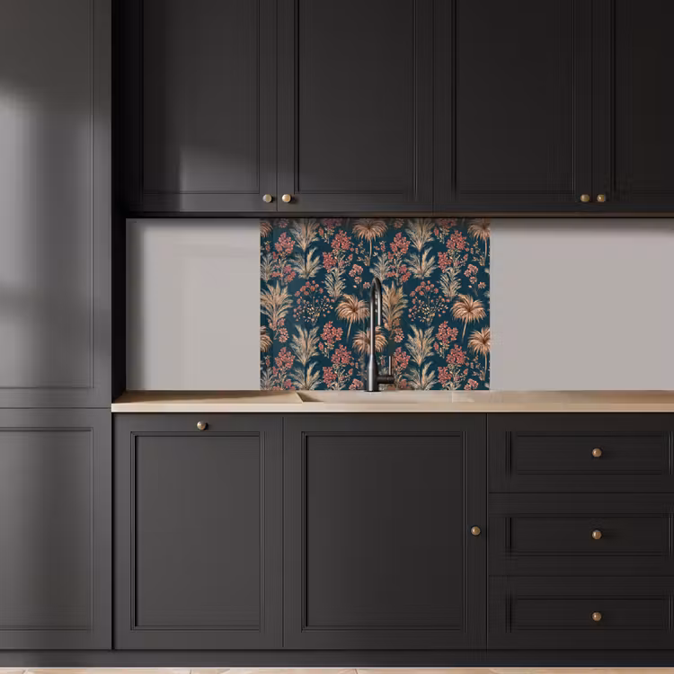 Crédence cuisine - Botanique - Motif - Bleu — 5
