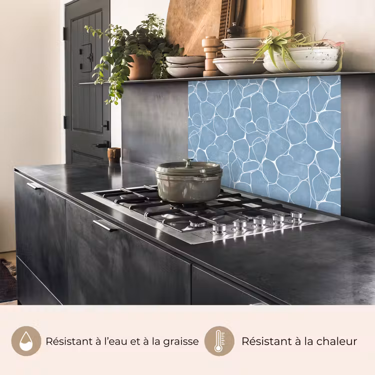 Crédence cuisine - Organic - Motif - Bleu — 4