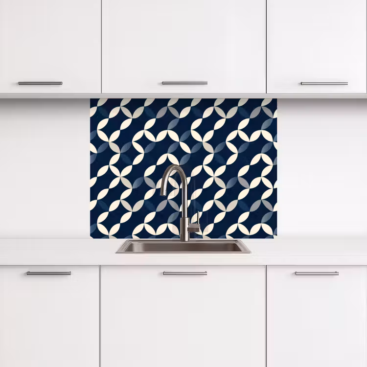 Crédence cuisine - Abstrait - Motif - Bleu — 3