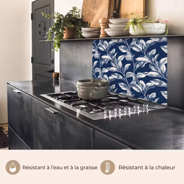 Crédence cuisine - Botanique - Motif - Bleu — 4
