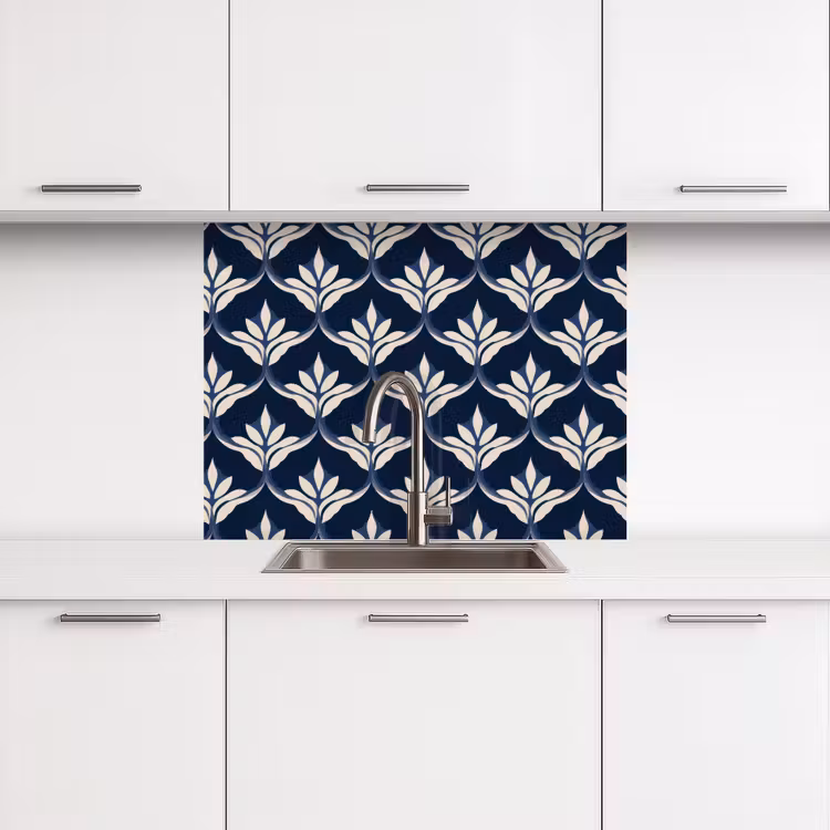 Crédence cuisine - Moderne - Design - Bleu — 3