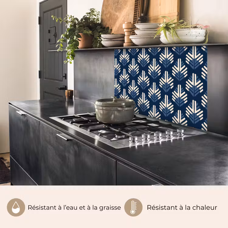 Crédence cuisine - Moderne - Motif - Bleu — 4