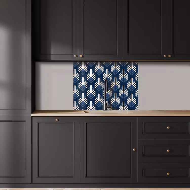Crédence cuisine - Moderne - Motif - Bleu — 5