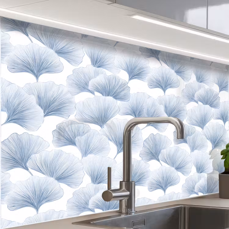 Crédence cuisine - Ventilateur - Moderne - Bleu — 1