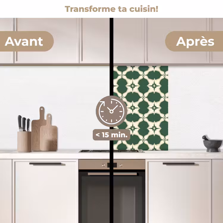 Crédence cuisine - Carrelage - Classic - Vert — 2