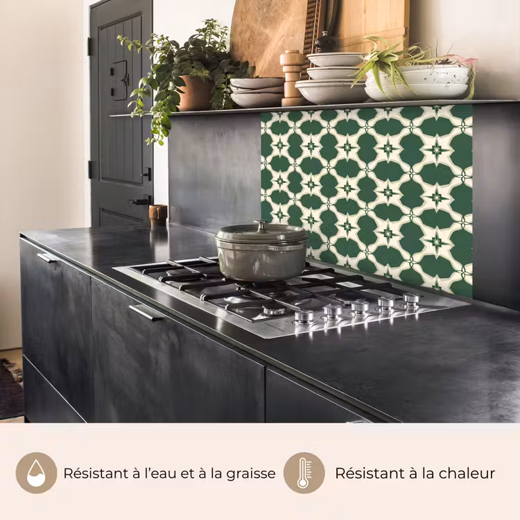 Crédence cuisine - Carrelage - Classic - Vert — 4