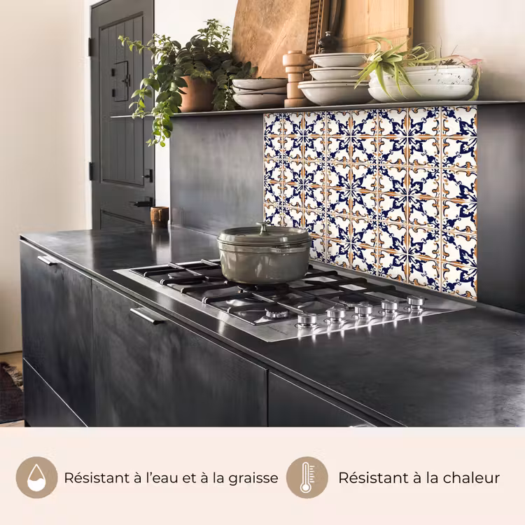 Crédence cuisine - Classique - à motifs - coloré — 4