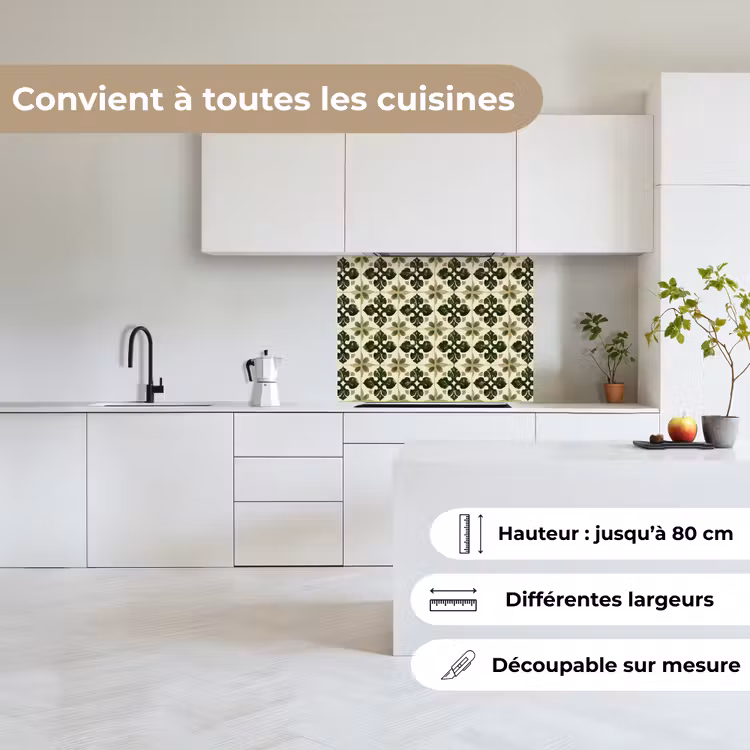 Crédence cuisine - Motif - Carrelage - Vert — 6