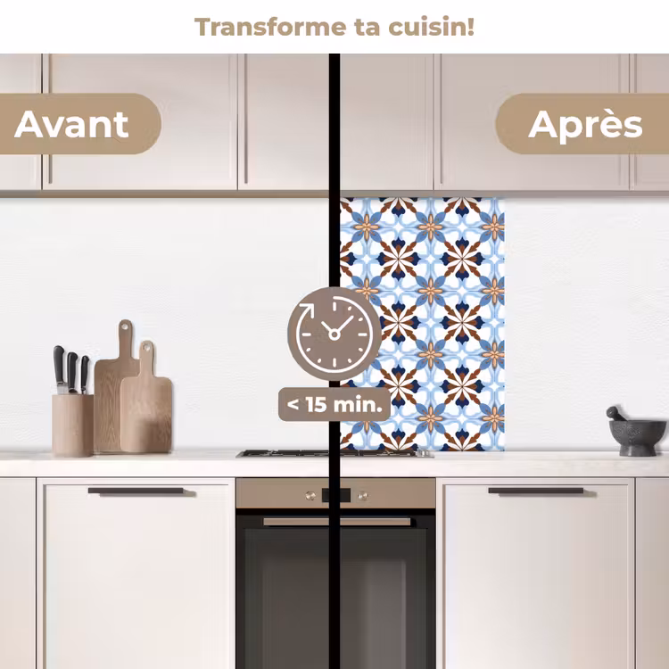 Crédence cuisine - Ornement - Carreau - Coloré — 2