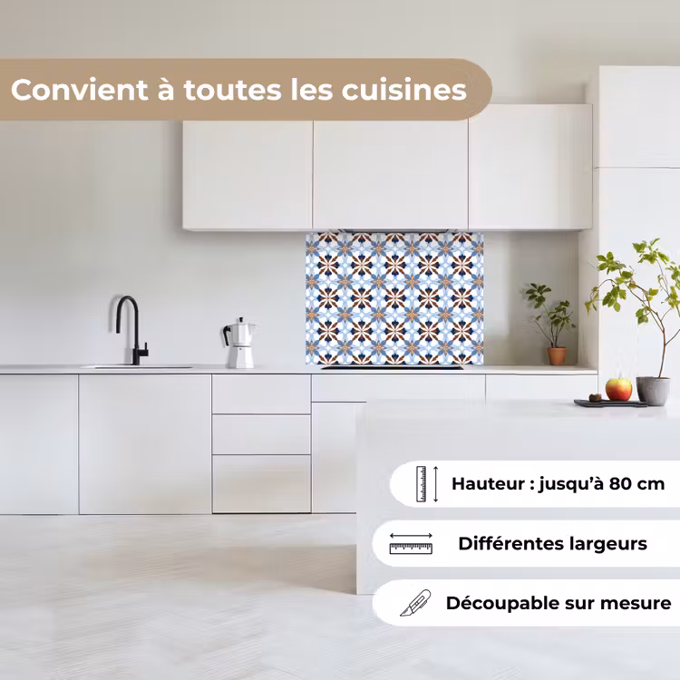 Crédence cuisine - Ornement - Carreau - Coloré — 6