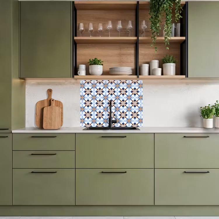 Crédence cuisine - Ornement - Carreau - Coloré — 7