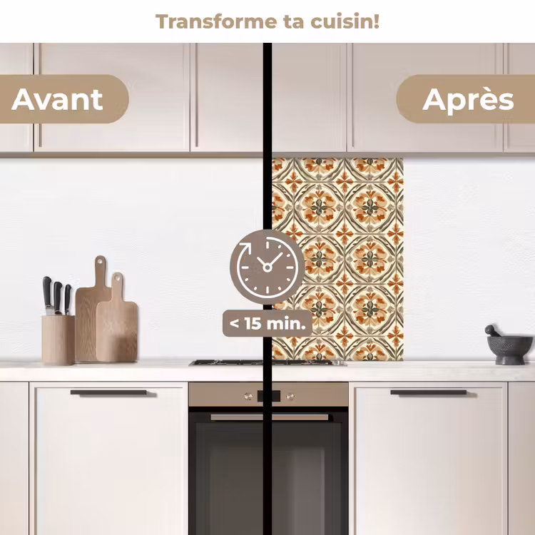 Crédence cuisine - Elégant - Antique - Coloré — 2
