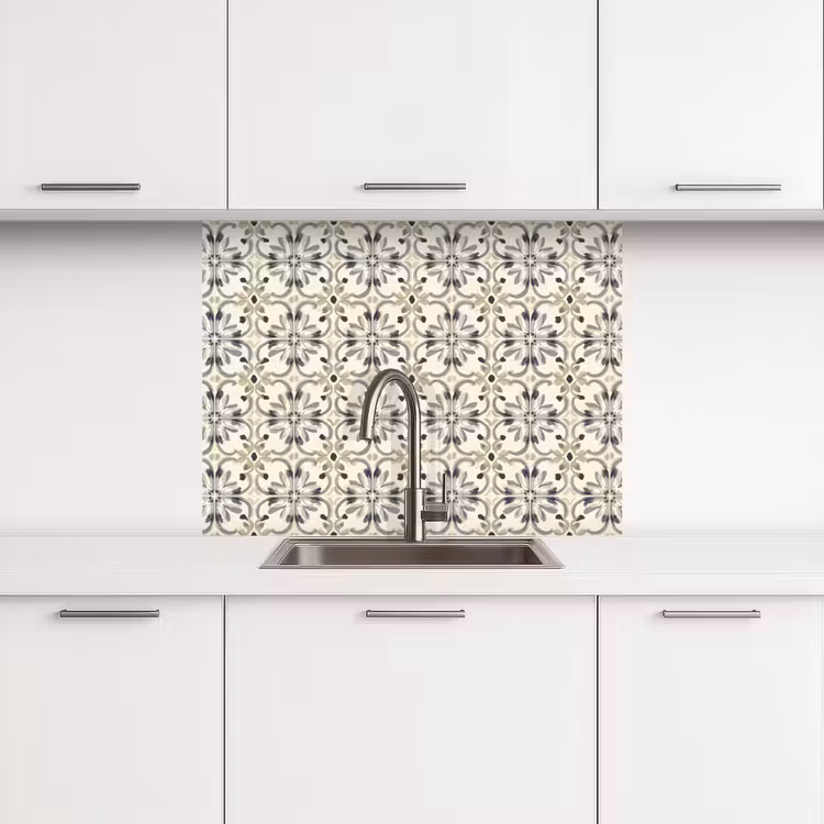 Crédence cuisine - Floral - à motifs - coloré — 3