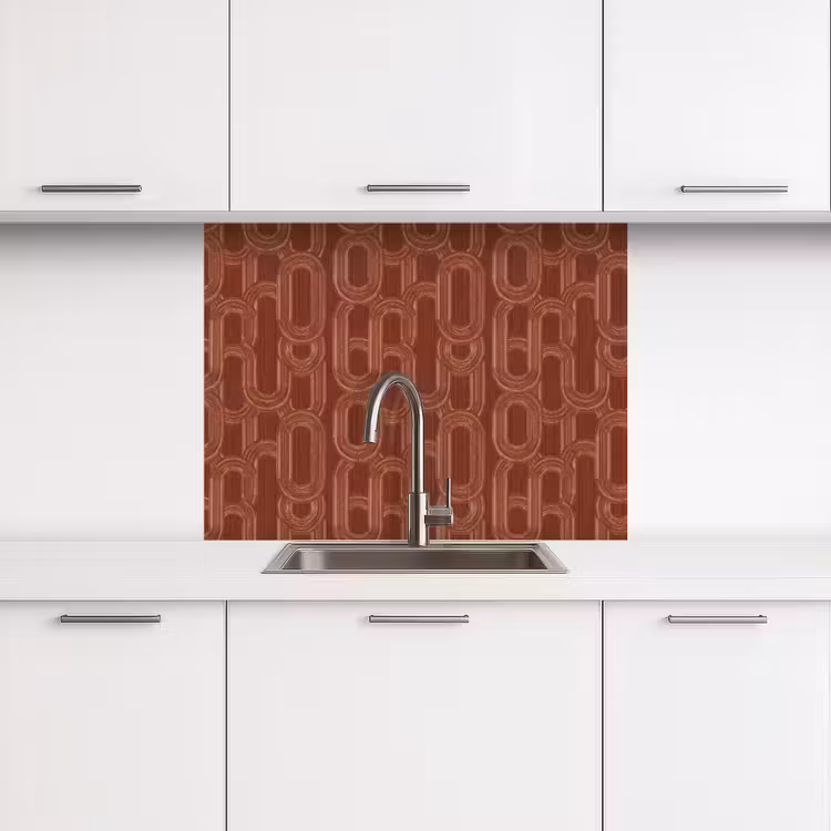 Crédence cuisine - Abstrait - Texture - Marron — 3