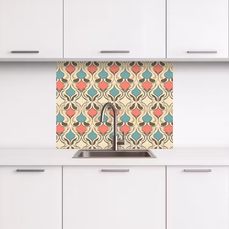 Crédence cuisine - Baroque - Rétro - Coloré — 3