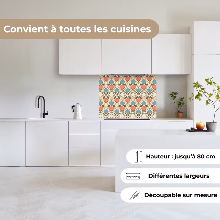 Crédence cuisine - Baroque - Rétro - Coloré — 6