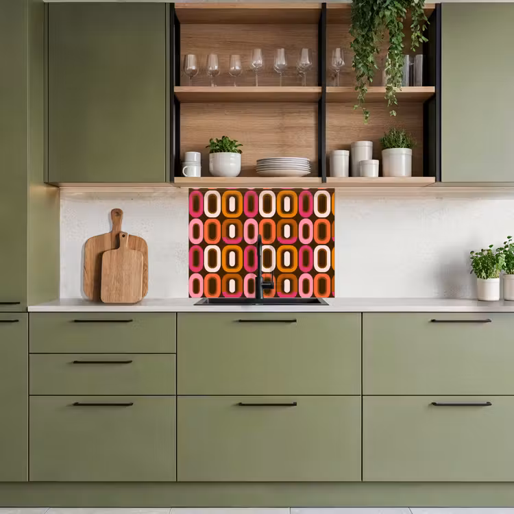 Crédence cuisine - Moderne - Rétro - Coloré — 7