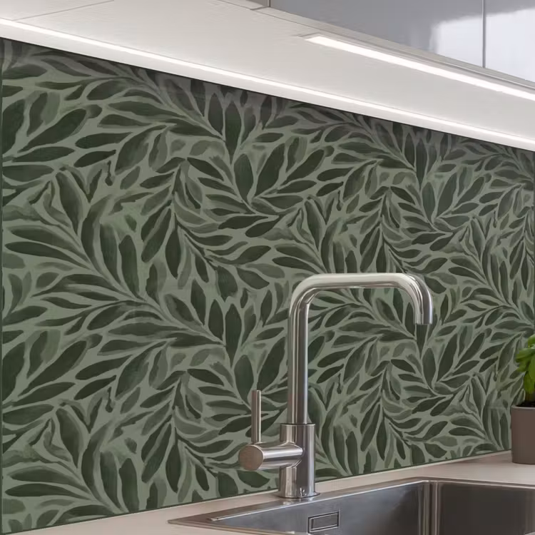 Crédence cuisine - Feuilles - Bio - Vertes — 1