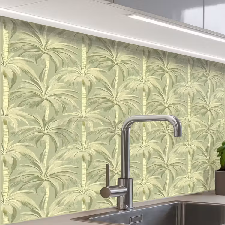 Crédence cuisine - Forêt de palmiers - Tropical - Vert — 1