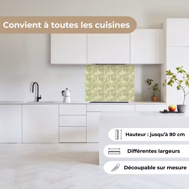 Crédence cuisine - Forêt de palmiers - Tropical - Vert — 6