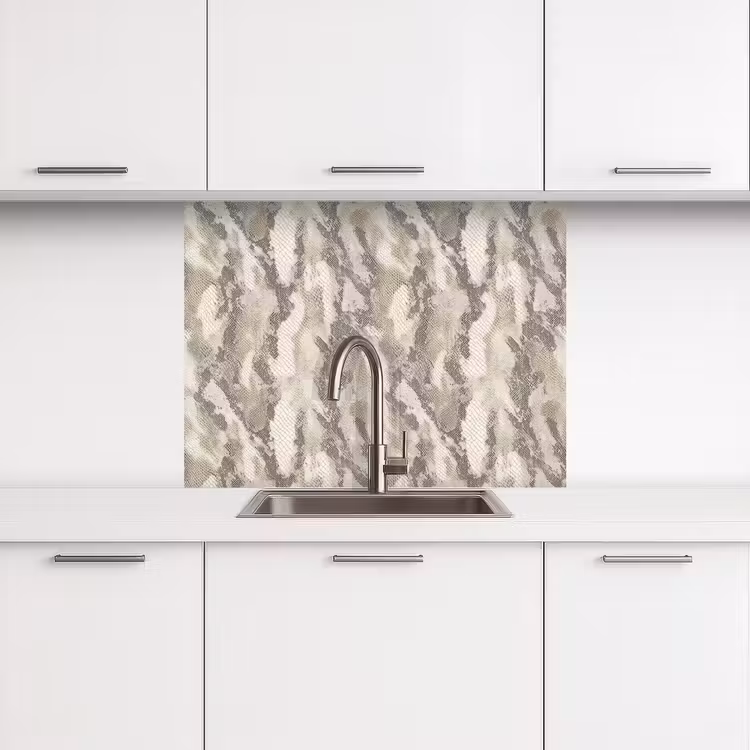 Crédence cuisine - Serpent - Motif - Taupe — 3