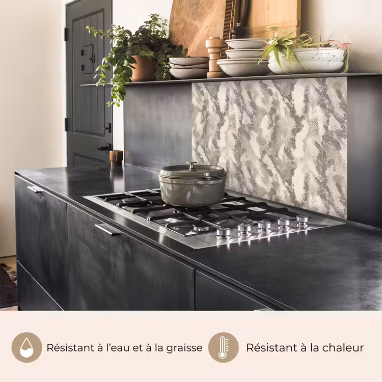 Crédence cuisine - Serpent - Motif - Taupe — 4