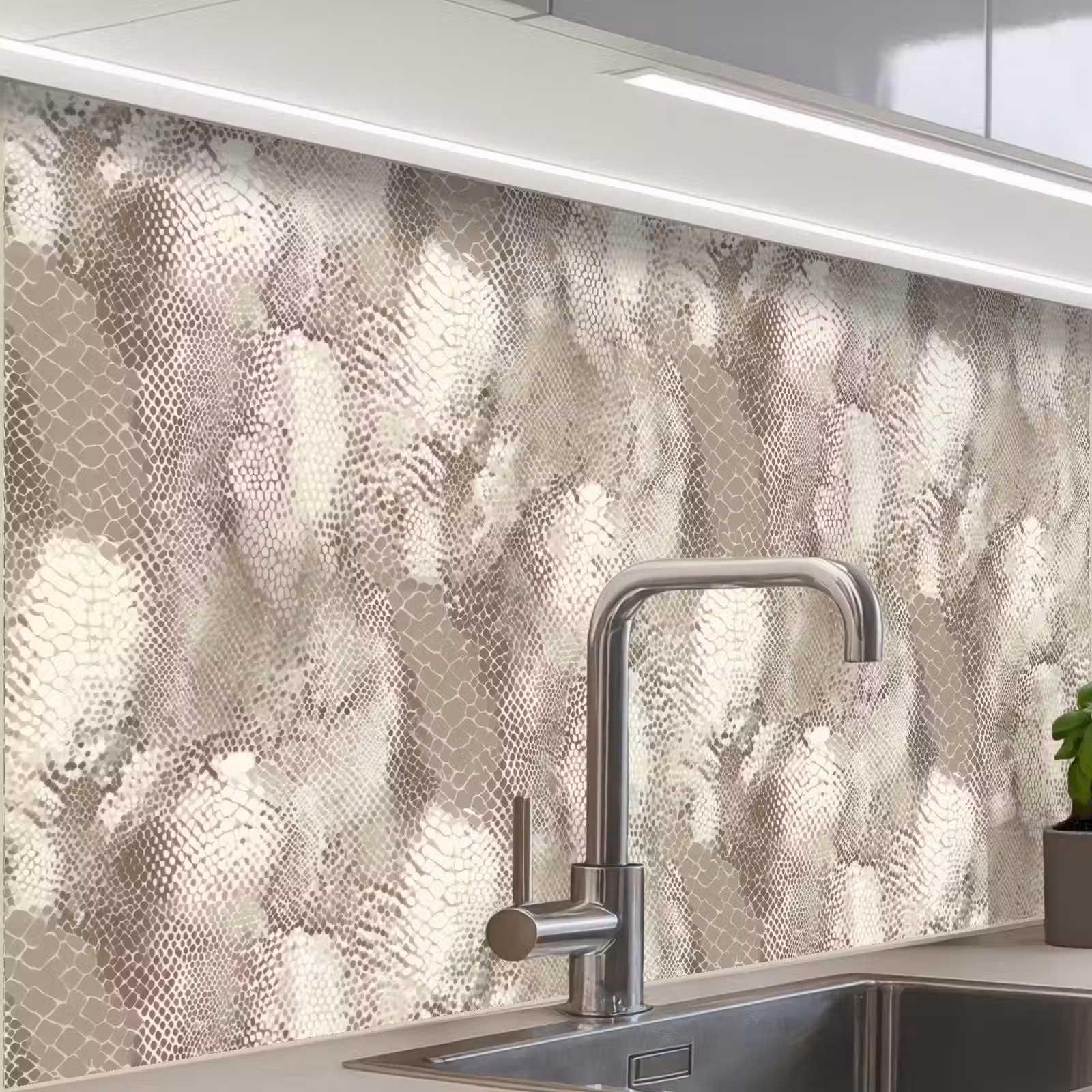 Crédence cuisine - Serpent - Texture - Sable — 1