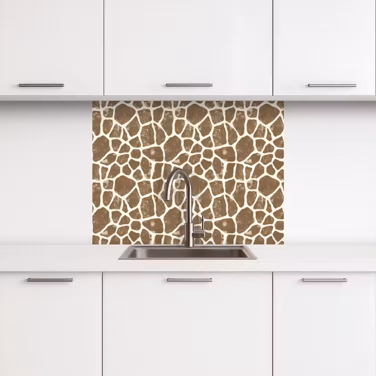Crédence cuisine - Girafe - Classique - Marron — 3