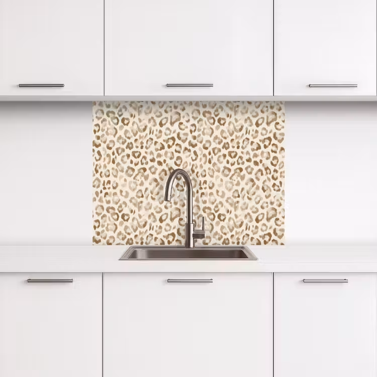 Crédence cuisine - Léopard - Classique - Beige — 3