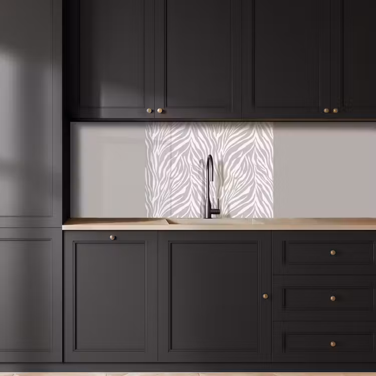 Crédence cuisine - Zebra - Motif - Gris — 5