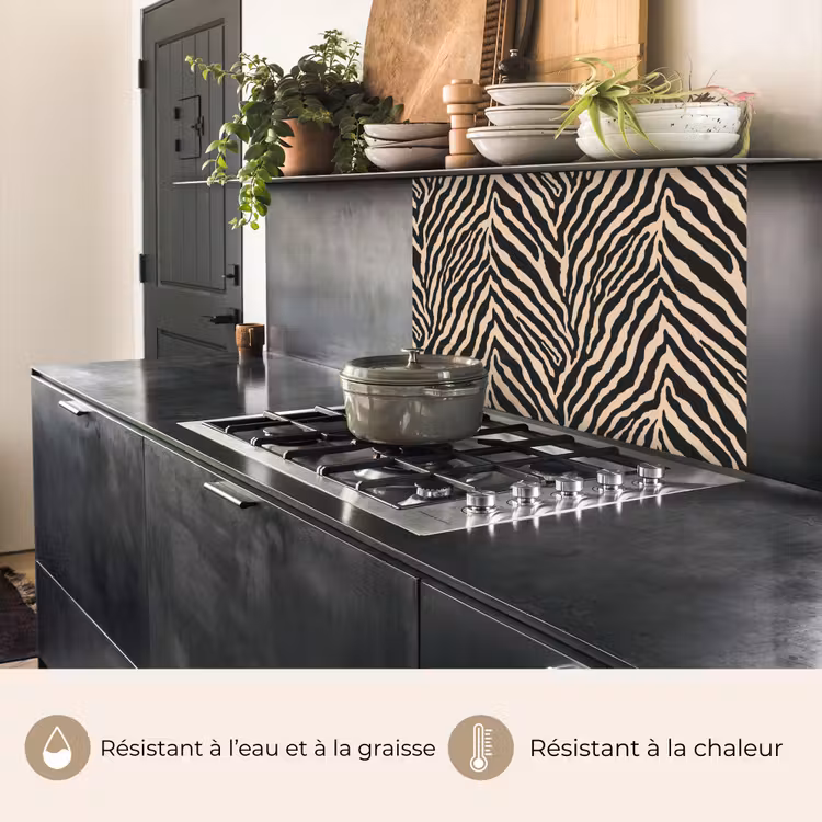 Crédence cuisine - Zebra - Classic - Noir — 4