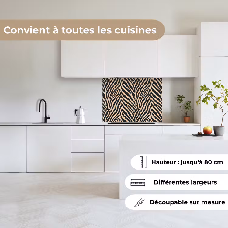 Crédence cuisine - Zebra - Classic - Noir — 6