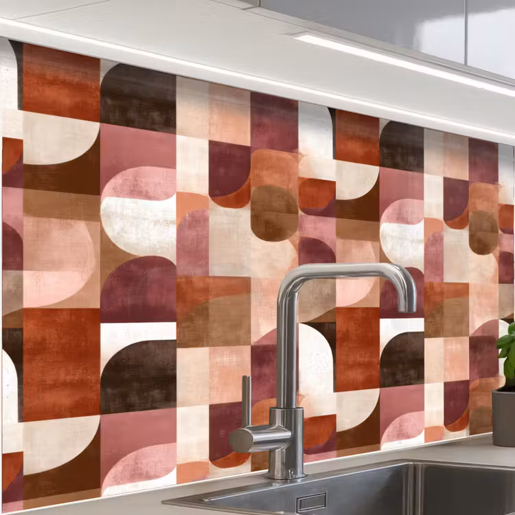 Crédence cuisine - Géométrie - Moderne - Rétro — 1