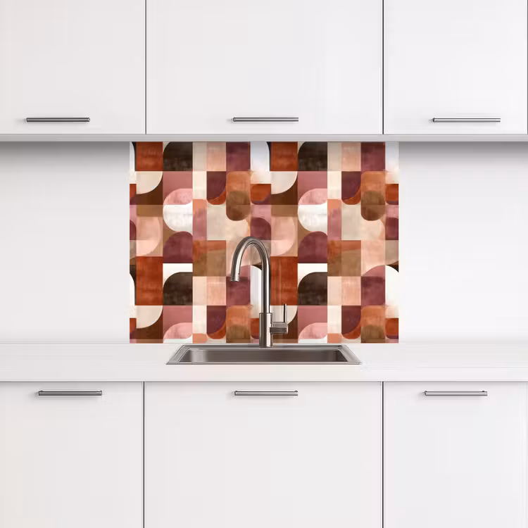 Crédence cuisine - Géométrie - Moderne - Rétro — 3