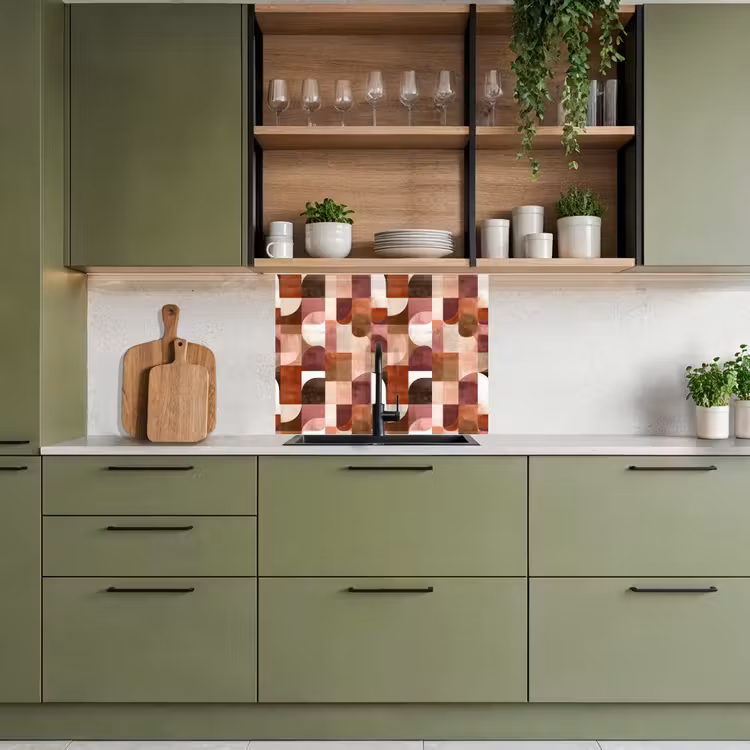 Crédence cuisine - Géométrie - Moderne - Rétro — 7