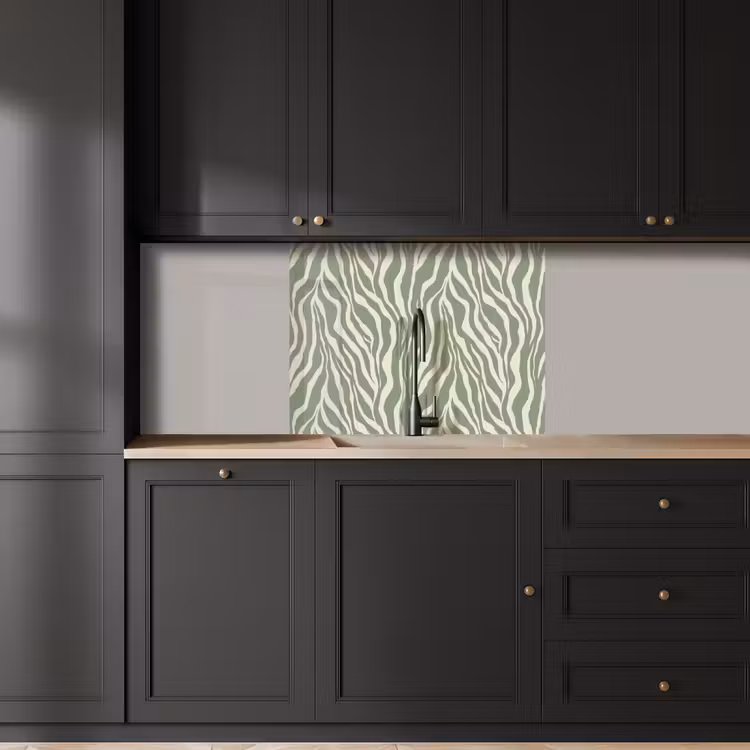 Crédence cuisine - Zèbre - Motif - Vert — 5