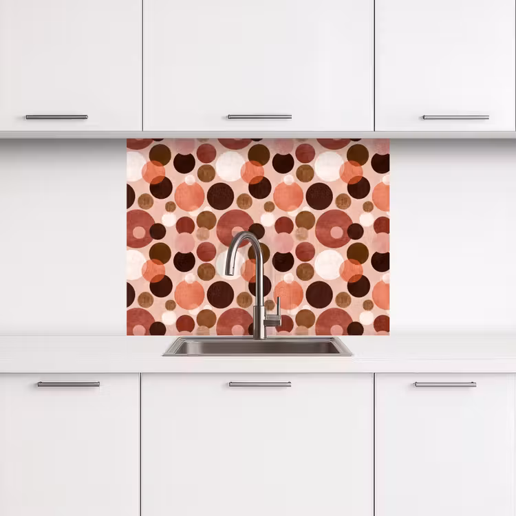 Crédence cuisine - Cercles - Moderne - Coloré — 3