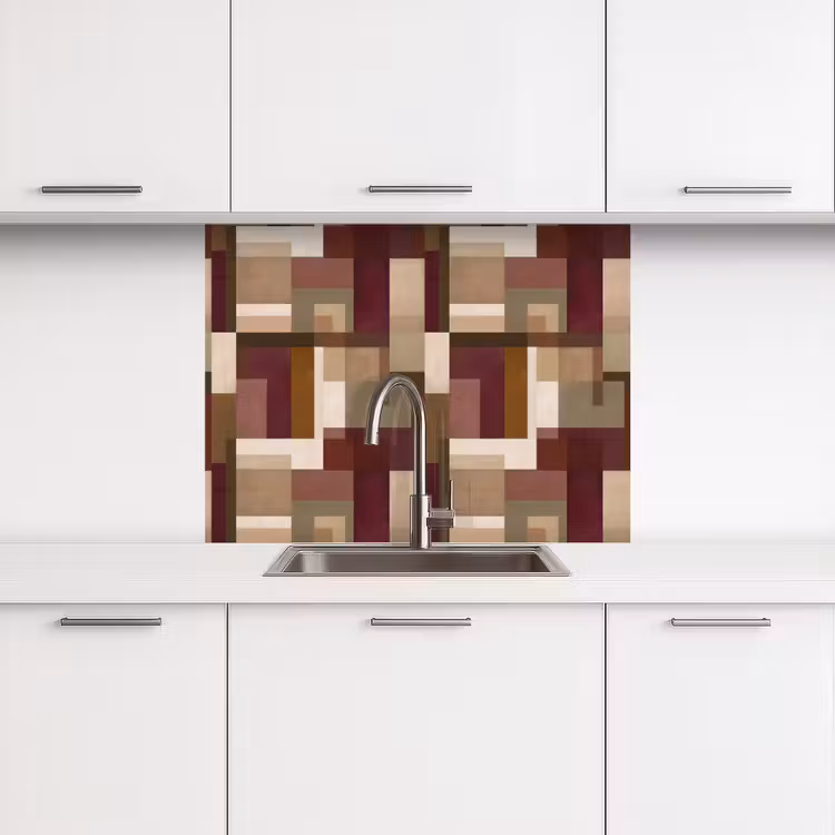 Crédence cuisine - Moderne - Géométrique - Coloré — 3