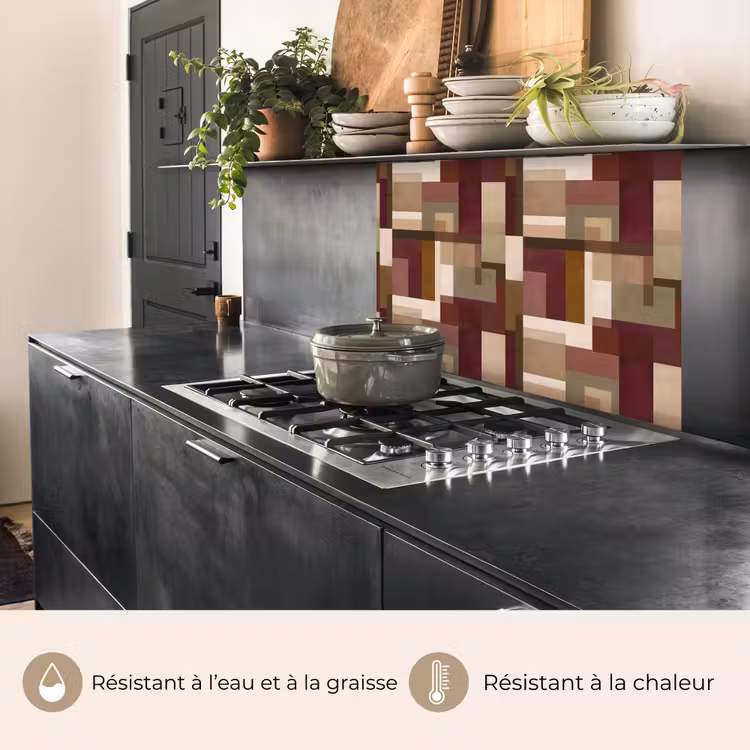 Crédence cuisine - Moderne - Géométrique - Coloré — 4