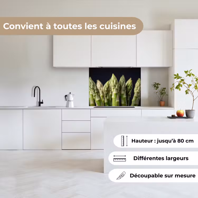 Crédence cuisine - Asperges - Vertes - Noires — 6