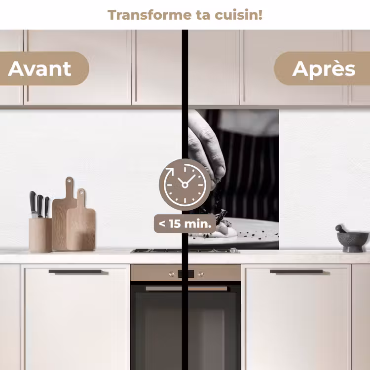 Crédence cuisine - Chef - garniture - plat — 2