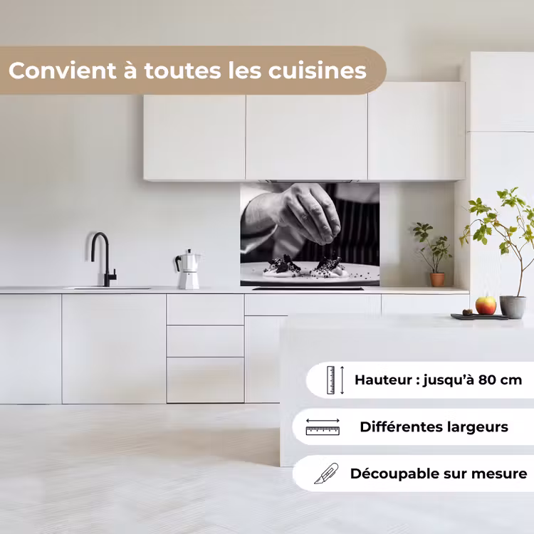 Crédence cuisine - Chef - garniture - plat — 6