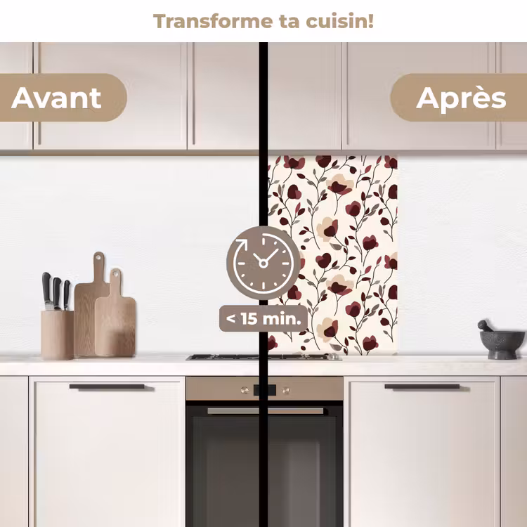 Crédence cuisine - Fleurs - Botanique - Bordeaux — 2